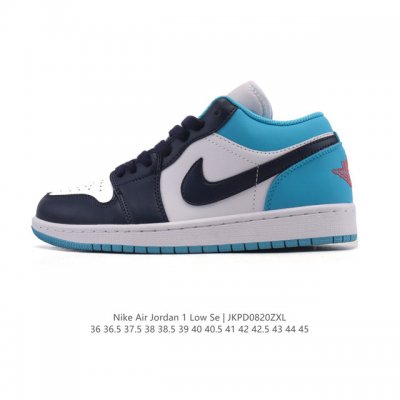 耐克 乔丹Air Jordan 1 Low Aj1 乔1 乔丹1代Aj1 低帮复古文化休闲运动篮球鞋。该鞋款从 1985 年元年款汲取设计灵感，焕新演绎简约经典
