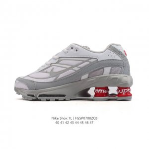 耐克 Nike Shox Tl 男子运动鞋厚底增高老爹鞋，令机械力学缓震性能跃升新层次。采用透气网眼鞋面和全掌型 Nike Shox 技术，革新演绎经典 200
