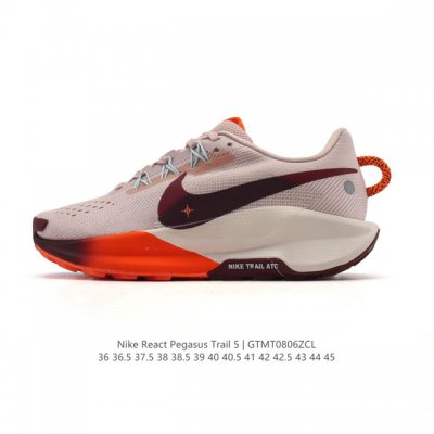 耐克 Nike Pegasustrail5男女同越野跑步鞋夏新款耐克飞马该鞋款搭载出众回弹的 Reactx 泡绵中底，多种地面，皆可轻松驾驭。采用别致设计。上脚