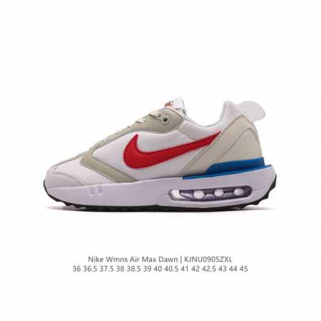 特价 耐克 Nike Air Max Dawn 黎明系列 低帮气垫百搭休闲运动慢跑鞋，从配色上彰显出浓厚的复古气质。最大的亮点当属鞋型设计上加入结构元素，汲取1 - 点击图像关闭