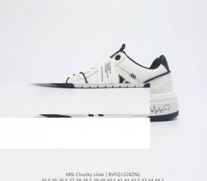公司级mlb Chunky Liner 人气单品学长鞋系列轻量增高厚底百搭休闲运动板鞋男女轻便胶鞋 高级街头休閒品牌鞋 Mlb Chunky Liner 学长鞋