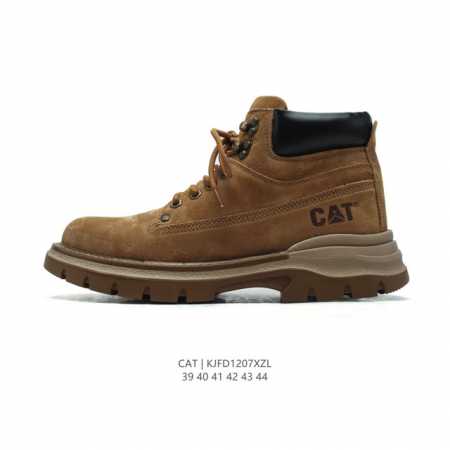 公司级 Cat卡特 新款马丁靴 潮鞋 厚底增高短靴 户外徒步运动鞋 时尚中帮靴子 真标公司卡特男士马丁靴 广东 历年经典热销款 新款牛皮革鞋面 轻便休闲鞋 耐磨 - 点击图像关闭