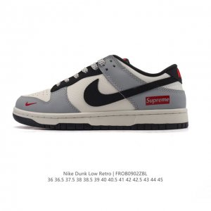 公司级 耐克 Nike Sb Dunk Low pro 男女款运动鞋复古板鞋。采用柔软皮革鞋面，经久耐穿，塑就如元年款 Dunk 般的复古质感。鞋头透气孔，搭配