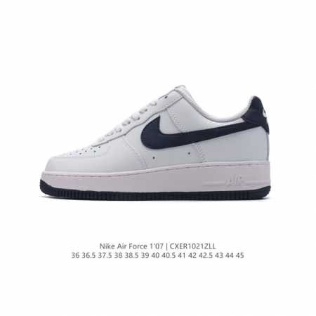 耐克 Nike Air Force 1 '07 Low 空军一号含气垫 低帮百搭厚底增高休闲运动板鞋。柔软、弹性十足的缓震性能和出色的中底设计，横跨复古与现代的 - 点击图像关闭