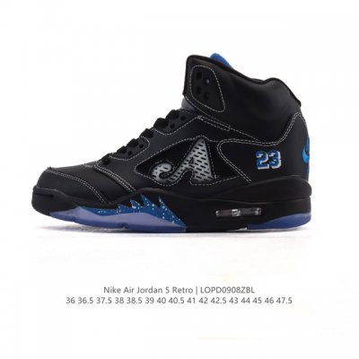 公司级 耐克 Nike Air Jordan 5 Retro 高帮男女同款运动鞋 乔丹之子 Aj5 乔丹5代 Aj5 乔5 乔丹5 高邦 乔丹篮球运动鞋 高帮复