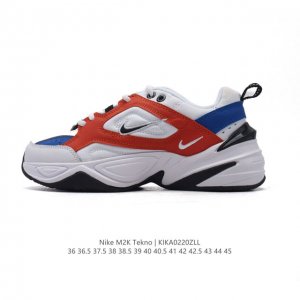 真标 耐克 Nike M2K Tekno 男女子运动鞋厚底老爹鞋经典复古休闲慢跑鞋。从 Monarch 系列汲取灵感，以太空时代细节演绎未来风范。分层鞋面借鉴自