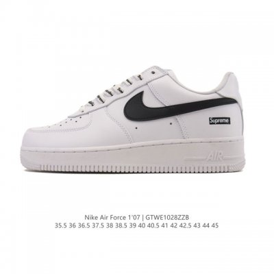 耐克 Nike Air Force 1 '07 Low 空军一号含气垫 低帮 小白鞋 百搭厚底增高休闲运动板鞋。柔软、弹性十足的缓震性能和出色的中底设计，横跨复