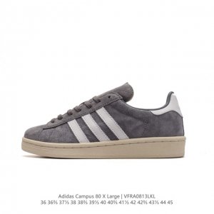 新品上架｜复古文化标杆 Adidas三叶草campus 80 X Large 中性校园板鞋联名系列经典运动鞋。潮牌xlarge诞生于1991年，如今已经成为洛杉