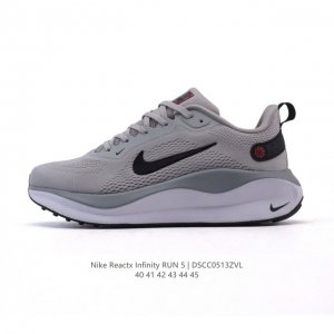 耐克 Nike Infinity Run 5 男子缓震透气公路跑步鞋 该版 Nike Infinity Run 5 采用 Reactx 泡绵，塑就出众支撑性，让