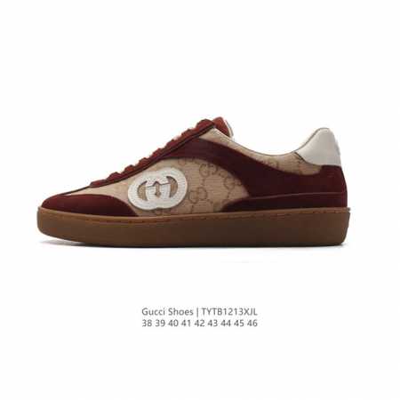 公司级 Gucci 古驰 百搭休闲运动板鞋 双g标。明星同款 小红书爆款 小白鞋 厚底增高男士运动鞋 真标 2024Ss新色，经典高奢品牌gucci古驰 复古松 - 点击图像关闭