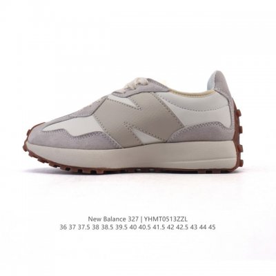 真标 Nb 新百伦 New Balance 327系列复古休闲运动慢跑鞋时尚男女运动鞋 以更纯粹的复古风格设计打造的全新造型 侧身还以解构设计，将 N 字标志以