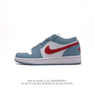 真标 耐克 乔丹Air Jordan 1 Low AJ1 乔1 乔丹1代aj1 低帮复古文化休闲运动篮球鞋。该鞋款从 1985 年元年款汲取设计灵感，焕新演绎简