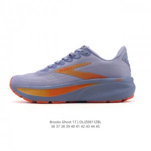 新品公司级 布鲁克斯Brooks Ghost 幽灵 17 经典鞋款厚底增高运动老爹鞋，Max 坐垫。搭载 Dna Loft V3 氮气超临界发泡中底，前掌厚度
