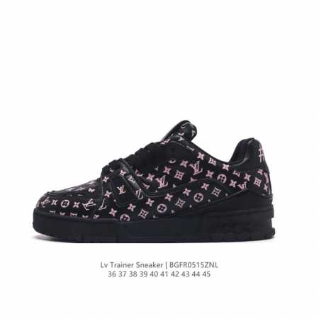 Louis Vuitton 路易威登 原装进口平纹纹粒面小牛皮革鞋面材质，原装一致tpr光泽组合鞋底，耐弯折滴塑支持片，鞋垫嵌入超软脚感乳胶材质驴的篮球鞋,Vi - 点击图像关闭