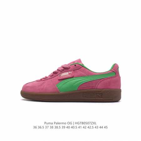 彪马puma Palermo Og 防滑耐磨低帮德训板鞋 男女运动鞋，Army Trainer Og休闲鞋沿用德训鞋经典外观 鞋身和鞋舌分别添加了品牌标志性 L - 点击图像关闭