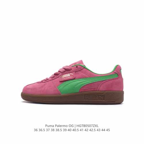 彪马puma Palermo Og 防滑耐磨低帮德训板鞋 男女运动鞋，Army Trainer Og休闲鞋沿用德训鞋经典外观 鞋身和鞋舌分别添加了品牌标志性 L