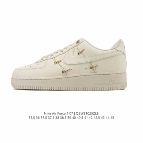 耐克 Nike Air Force 1 '07 Low 空军一号含气垫 低帮 小白鞋 百搭厚底增高休闲运动板鞋。柔软、弹性十足的缓震性能和出色的中底设计，横跨复