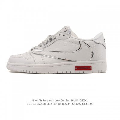 真标 耐克 Nike Air Jordan 1 Low Og Sp Military Blue Aj1乔1倒勾 2025年新款 低帮篮球鞋 Aj1 乔丹1代 A