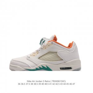 耐克 Nike Air Jordan 5 Retro 低帮 乔丹之子 Aj5 乔丹5代 Aj5 乔5 乔丹5 低邦 乔丹篮球运动鞋 低帮复古休闲文化篮球鞋。后跟