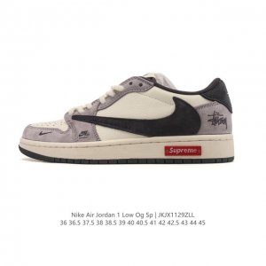 真标 耐克 Nike Air Jordan 1 Low Og Sp Military Blue Aj1乔1倒勾 2025年新款 低帮篮球鞋 Aj1 乔丹1代 A