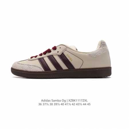 阿迪达斯 德训鞋 Adidas Originals Samba Og Shoes 经典运动鞋小白鞋 T头鞋 男女板鞋 彰显休闲摩登风情的时尚经典鞋。它诞生于50 - 点击图像关闭