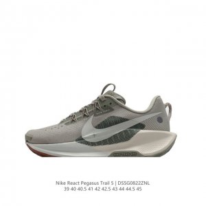 公司级 耐克 Nike Pegasustrail5男越野跑步鞋夏新款耐克飞马该鞋款搭载出众回弹的 Reactx 泡绵中底，多种地面，皆可轻松驾驭。采用别致设计。