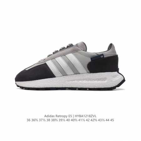 公司级 阿迪达斯 新款 三叶草 厚底 Adidas Retropy E5 新款 爆米花 低帮经典运动鞋潮厚底增高男女士慢跑鞋。以70年代经典跑步鞋为灵感，新鲜演 - 点击图像关闭
