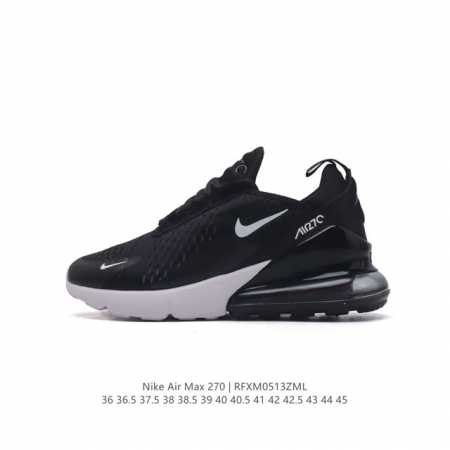 耐克 Nike Air Max 270 后半掌气垫缓震运动鞋时尚男女士跑步鞋 。作为 Nike 休闲型 Air Max 鞋款，Nike Air Max 270 - 点击图像关闭