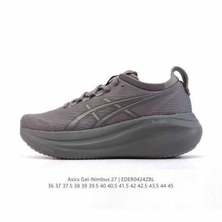 公司级 新品 Asics亚瑟士升级Gel-Nimbus 27男女款跑鞋透气缓震回弹跑鞋N27跑步鞋该鞋款专为提高跑者舒适度和运动表现而设计，搭载了新型鞋面材料和 - 点击图像关闭