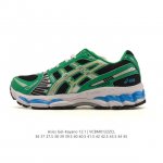 亚瑟士 Kith X Asics Gel-Kayano 12.1 “Light Sage”运动舒适防滑透气 低帮跑步鞋 厚底增高老爹鞋 该款Asics Kaya