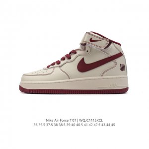 公司级 耐克 Nike Air Force 1 ‘07 High 空军一号 Af1 高帮魔术贴百搭休闲厚底增高运动板鞋时尚男女鞋，柔软、弹性十足的缓震性能和出色