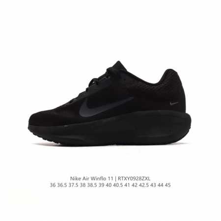 耐克 Nike 2024新款zoom Winflo 11运动休闲轻便缓震气垫跑步鞋公路跑步鞋 飞线贾卡轻质透气休闲运动鞋。无论你是习惯每周畅跑的经验跑者，还是希 - 点击图像关闭