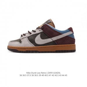 耐克 Nike Sb Dunk Low Pro 男女同款运动鞋复古板鞋。采用柔软皮革鞋面，经久耐穿，塑就如元年款 Dunk 般的复古质感。鞋头透气孔，搭配鞋口和