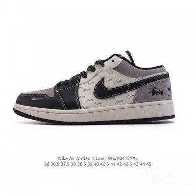 公司级 耐克 乔丹Air Jordan 1 Low Aj1 乔1 乔丹1代Aj1 低帮复古文化休闲运动篮球鞋。从1985 年面世的元年款汲取设计灵感，采用简洁大