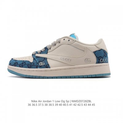 真标 耐克 Nike Air Jordan 1 Low Og Sp Military Blue Aj1乔1倒勾 2025年新款 蛇年新款 低帮篮球鞋 Aj1 乔