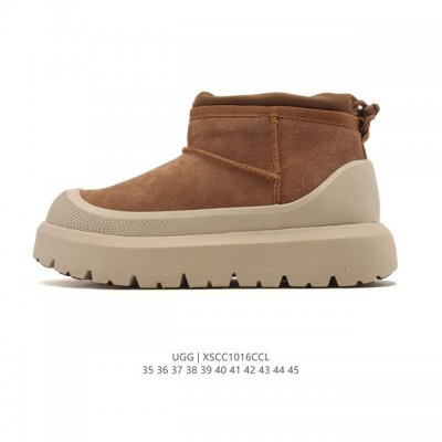 公司级 真标Ugg 复古男女高帮板鞋 潮流靴子 皮毛一体 厚底增高马丁靴 原单纽姆在原来的基础上加上复古拼色；经典回归，演绎着Z时代青年人生；行走的时尚风行标。