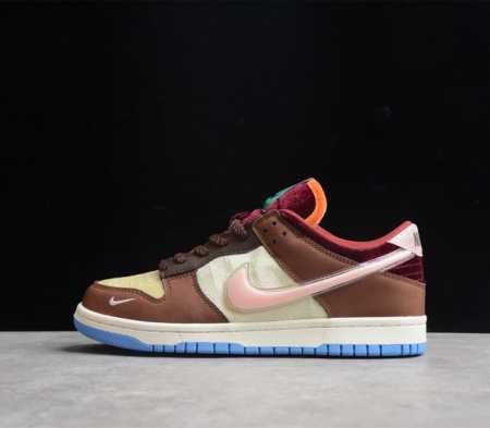 Social Status x NK Dunk Mid Chocolate Milk 全新联名款 果冻勾 休闲板鞋 巧克力奶茶 棕黄红 DJ1173-700 - 点击图像关闭