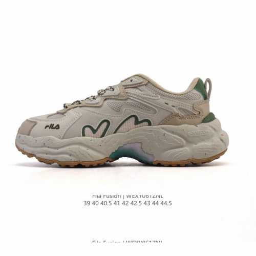 公司级 斐乐 男款老爹鞋 Fila Fusion 厚底增高百搭运动鞋 意大利百年经典运动品牌，网红单品 小红书推荐爆款 Fila斐乐新款小白鞋斐乐潮牌文化街头风