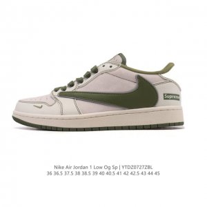 真标 耐克 Nike Air Jordan 1 Low Og Sp Military Blue Aj1乔1倒勾 2025年新款 蛇年新款 低帮篮球鞋 Aj1 乔
