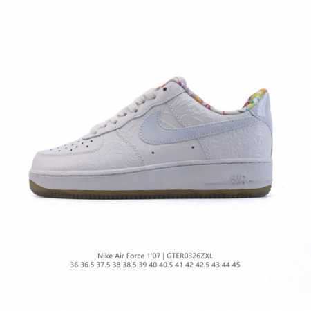 160 耐克 Nike Air Force 1 '07 Low 空军一号含气垫 小白鞋 2025年 蛇年新款 低帮百搭厚底增高休闲运动板鞋。柔软、弹性十足的缓震 - 点击图像关闭