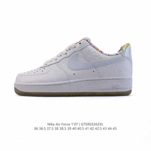 160 耐克 Nike Air Force 1 '07 Low 空军一号含气垫 小白鞋 2025年 蛇年新款 低帮百搭厚底增高休闲运动板鞋。柔软、弹性十足的缓震