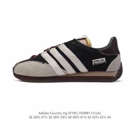 阿迪达斯 Adidas Country Og Shoes经典复古运动板鞋 T头鞋 久负盛名的复古风皮革经典运动鞋 Country Og系列鞋款于19 年问世，为 - 点击图像关闭