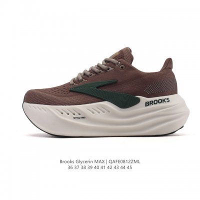 新品公司级 布鲁克斯 Glycerin Max 超级甘油:舒适的增高神器！Brooks Glycerin Max是一款极具突破性的顶级缓震运动跑鞋，由百年专业跑