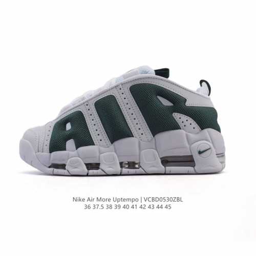 耐克 Nike Air More Uptempo '96 皮蓬全掌气垫男女子运动鞋厚底增高缓震慢跑鞋。续写 20 世纪 80 年代和 90 年代篮球运动飞速发展
