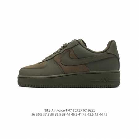 耐克 Nike Air Force 1 '07 Low 空军一号含气垫 低帮百搭厚底增高休闲运动板鞋。柔软、弹性十足的缓震性能和出色的中底设计，横跨复古与现代的 - 点击图像关闭