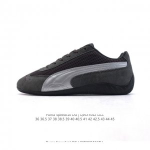 puma Speedca Og 彪马极速赛车系列低帮德训风拼接复古百搭休闲运动赛车鞋 鞋款从80、90年代赛车手所穿的防火赛车鞋为原型，鞋身线条模仿了赛车的流线