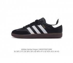 Adidas 阿迪达斯 男女运动鞋 三叶草sambavegan休闲鞋 德训鞋 复古板鞋经典运动鞋 采用环保设计的焕新adidas Samba经典鞋,力求伴你前行