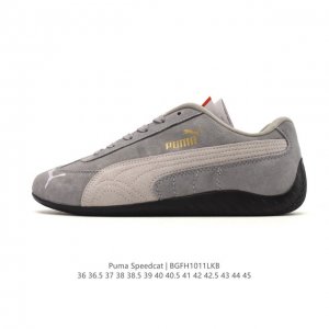 Puma Speedca Og 彪马极速赛车系列 低帮德训风拼接复古百搭休闲运动赛车鞋 鞋款从80、90年代赛车手所穿的防火赛车鞋为原型，鞋身线条模仿了赛车的流