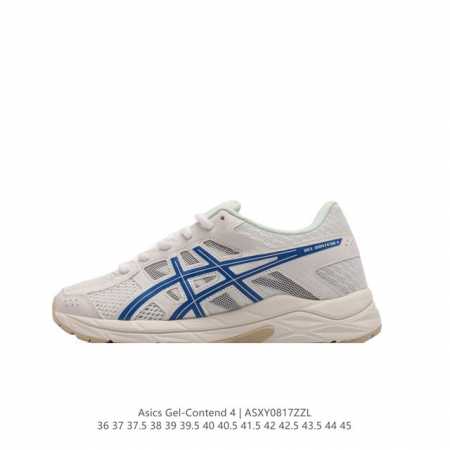 asics 亚瑟士 2024新款男女子gel-Contend 4缓震回弹透气跑步鞋 高颜值百搭入门级跑鞋多层网面织物+植绒材质构成了亚瑟士logo图案，具有很高 - 点击图像关闭