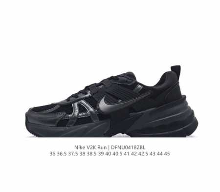 Nike 耐克 V2K Run 减震防滑 复古低帮跑步鞋 超火复古跑鞋，采用太空革组合呼吸网眼布鞋面材质，搭载正确4层组合底模，嵌入tpu加固稳定模块,双层md - 点击图像关闭